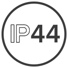 IP44 Rating for use in Zone 2