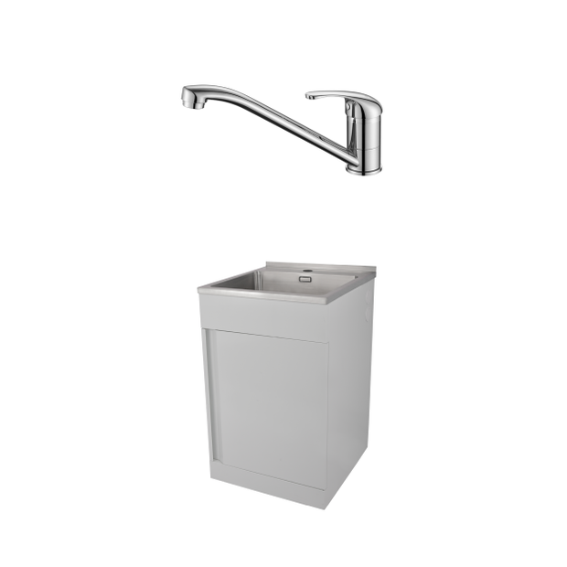 Laundry Steel Cabinet and Chrome Mixer Bundle