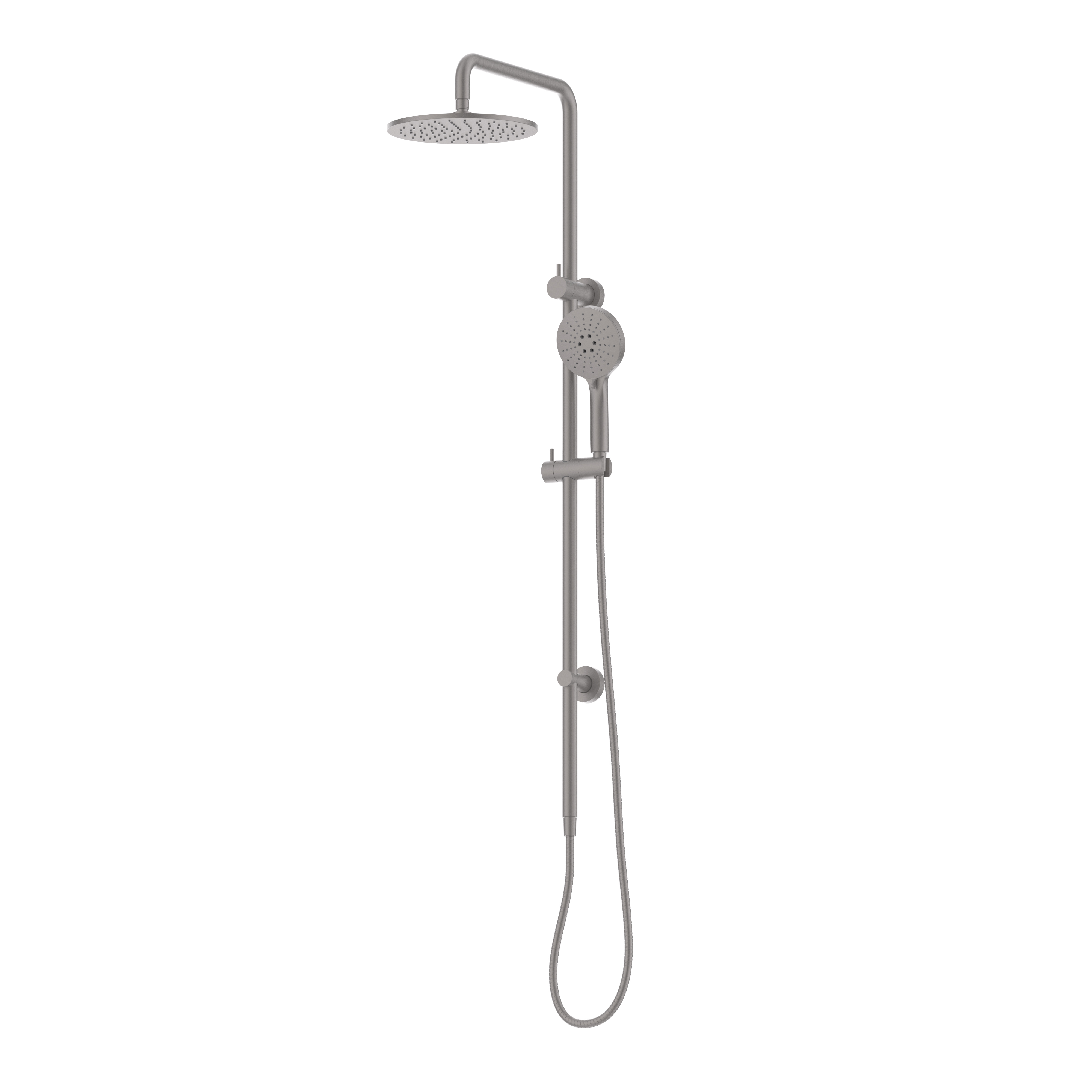 Evoke Double Head Slide Shower Gunmetal