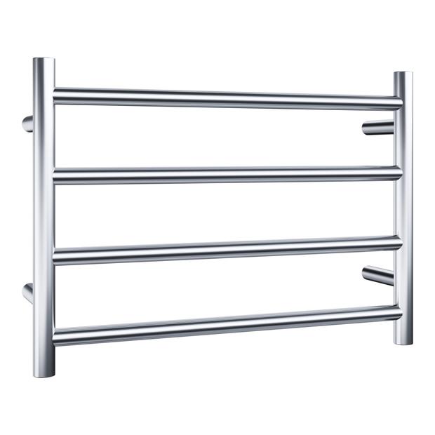 Evoke 4-Bar Heated Towel Rail - 600mm - Chrome