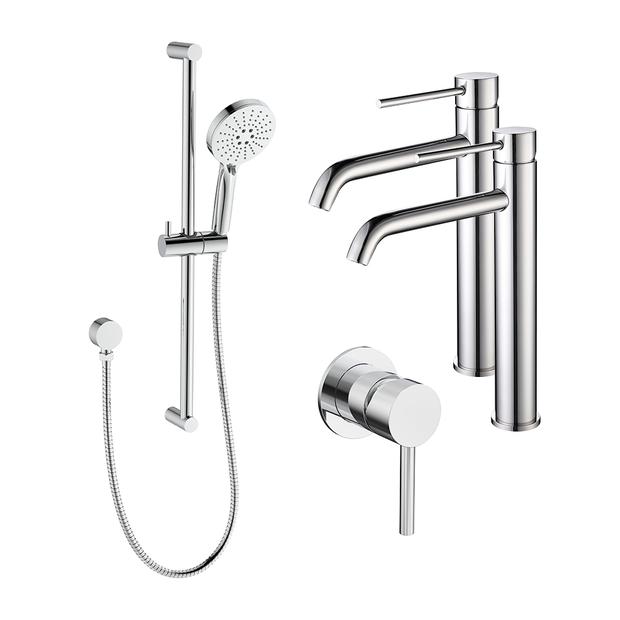 Evoke High-Rise Double Basin Tapware Bundle