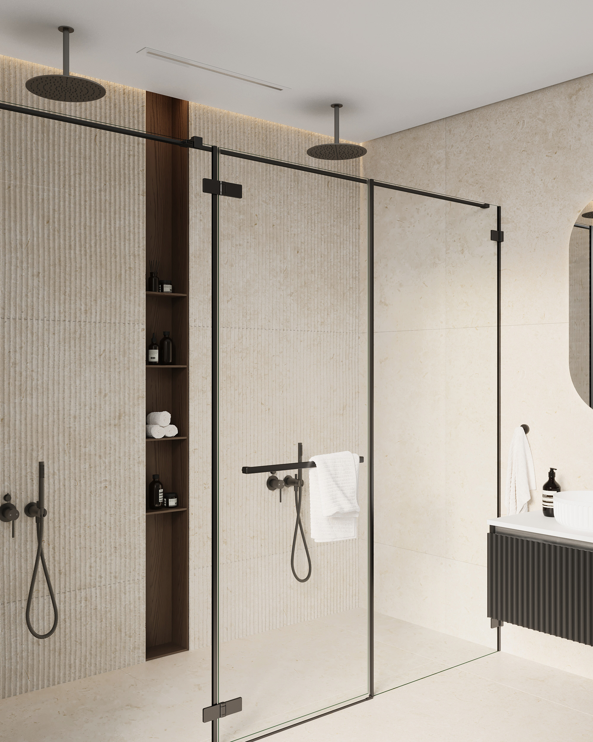 Linear Slot Diffuser with Standard Inline Exhaust Kit