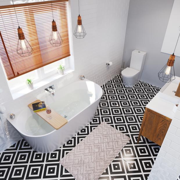 Newark Back-to-Wall Bath