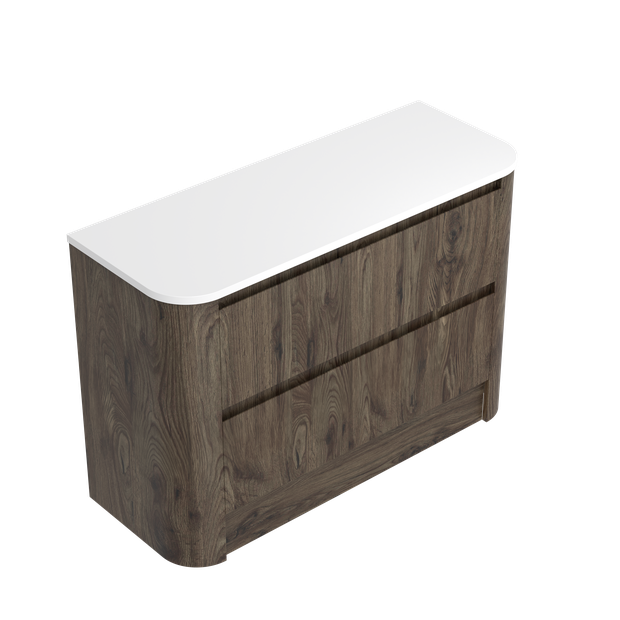 Angolo Curved Luxe Floor Standing Vanity