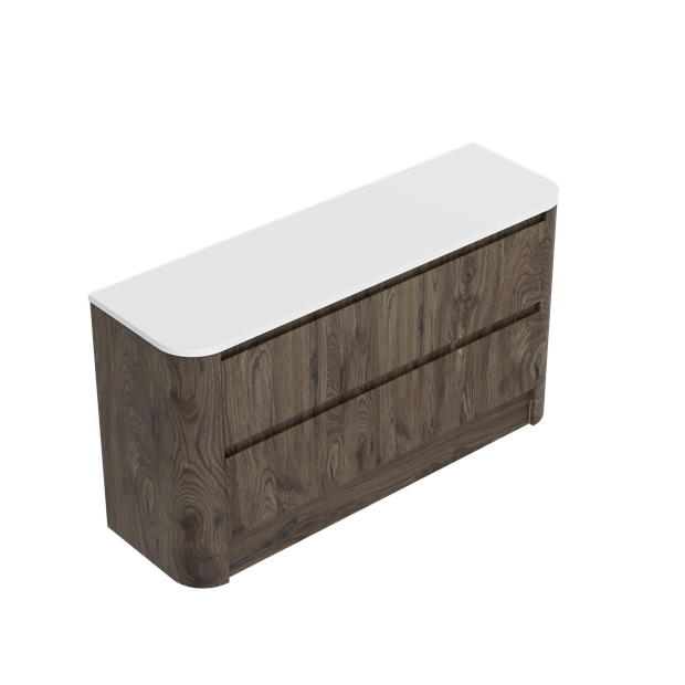 Angolo Curved Luxe Floor Standing Vanity