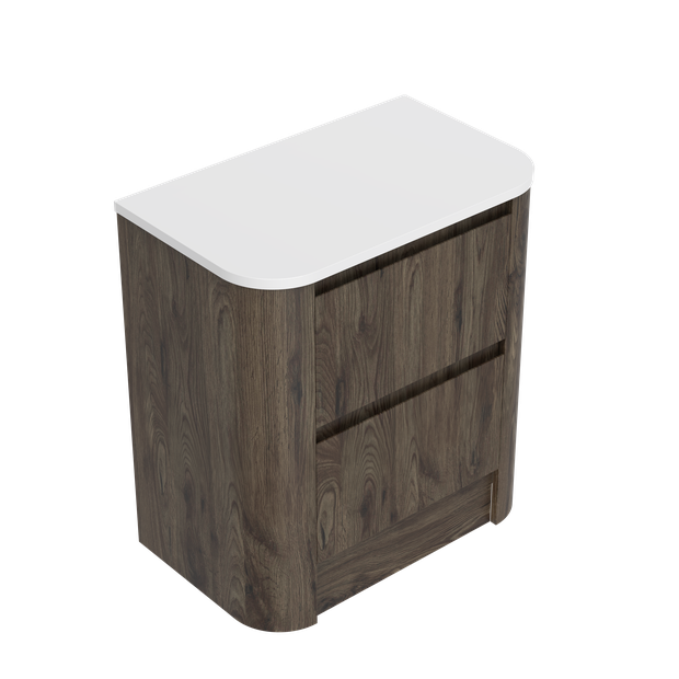 Angolo Curved Luxe Floor Standing Vanity