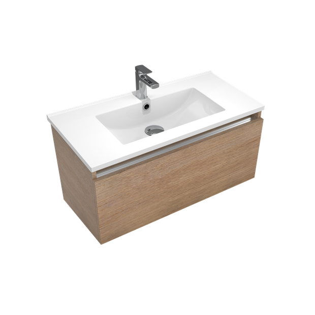 Frank Slim Plus 1 Drawer Wall Hung Vanity