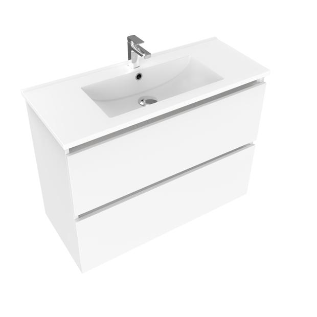 Frank Slim Plus 2 Drawer Wall Hung Vanity