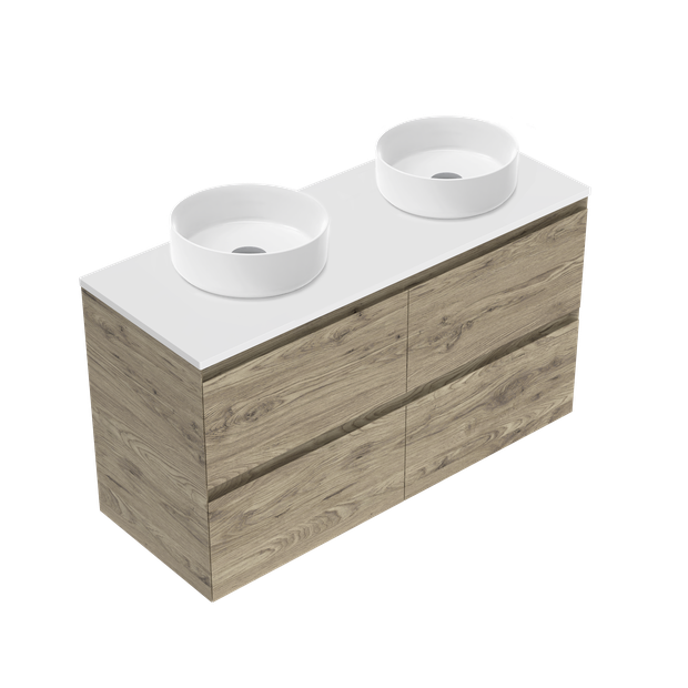 Kolum Luxe Double Tier Wall Hung Vanity