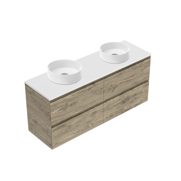 Kolum Luxe Double Tier Wall Hung Vanity