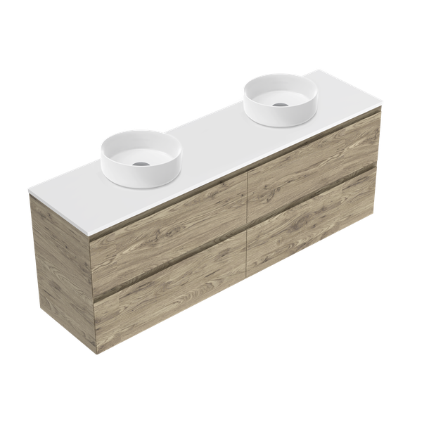 Kolum Luxe Double Tier Wall Hung Vanity