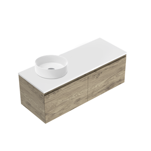 Kolum Luxe Single Tier Wall Hung Vanity