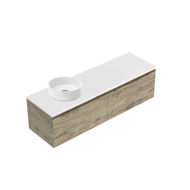 Kolum Luxe Single Tier Wall Hung Vanity