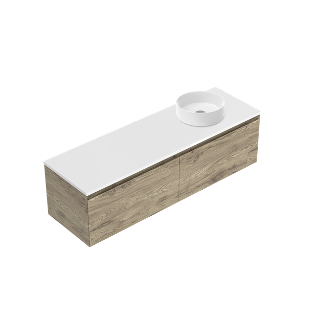 Kolum Luxe Single Tier Wall Hung Vanity