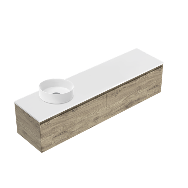 Kolum Luxe Single Tier Wall Hung Vanity