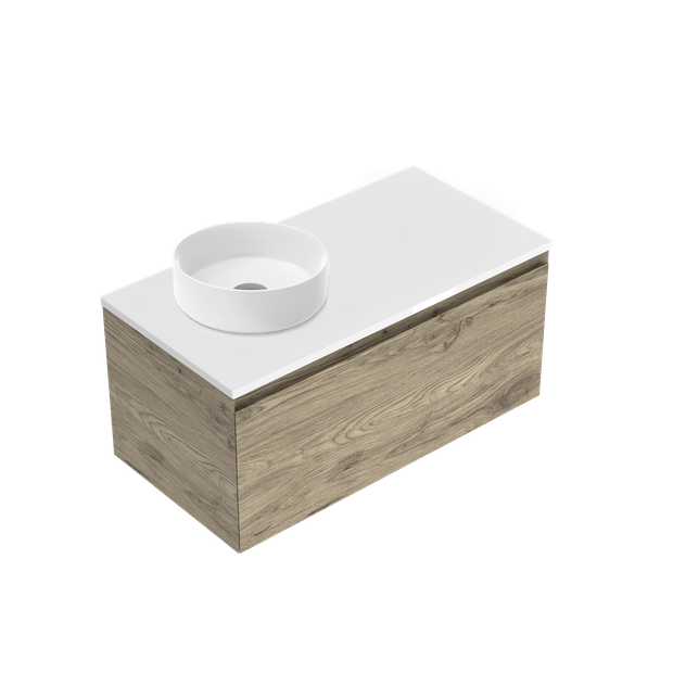 Kolum Luxe Single Tier Wall Hung Vanity