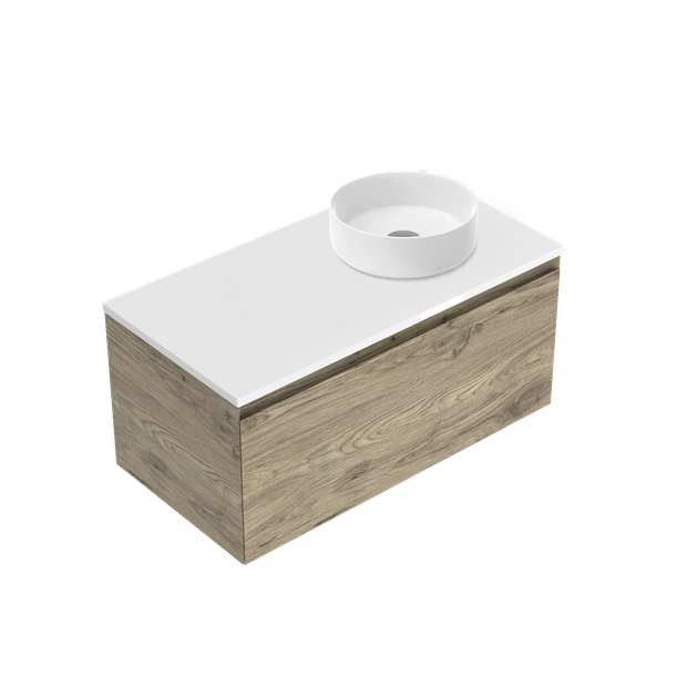 Kolum Luxe Single Tier Wall Hung Vanity