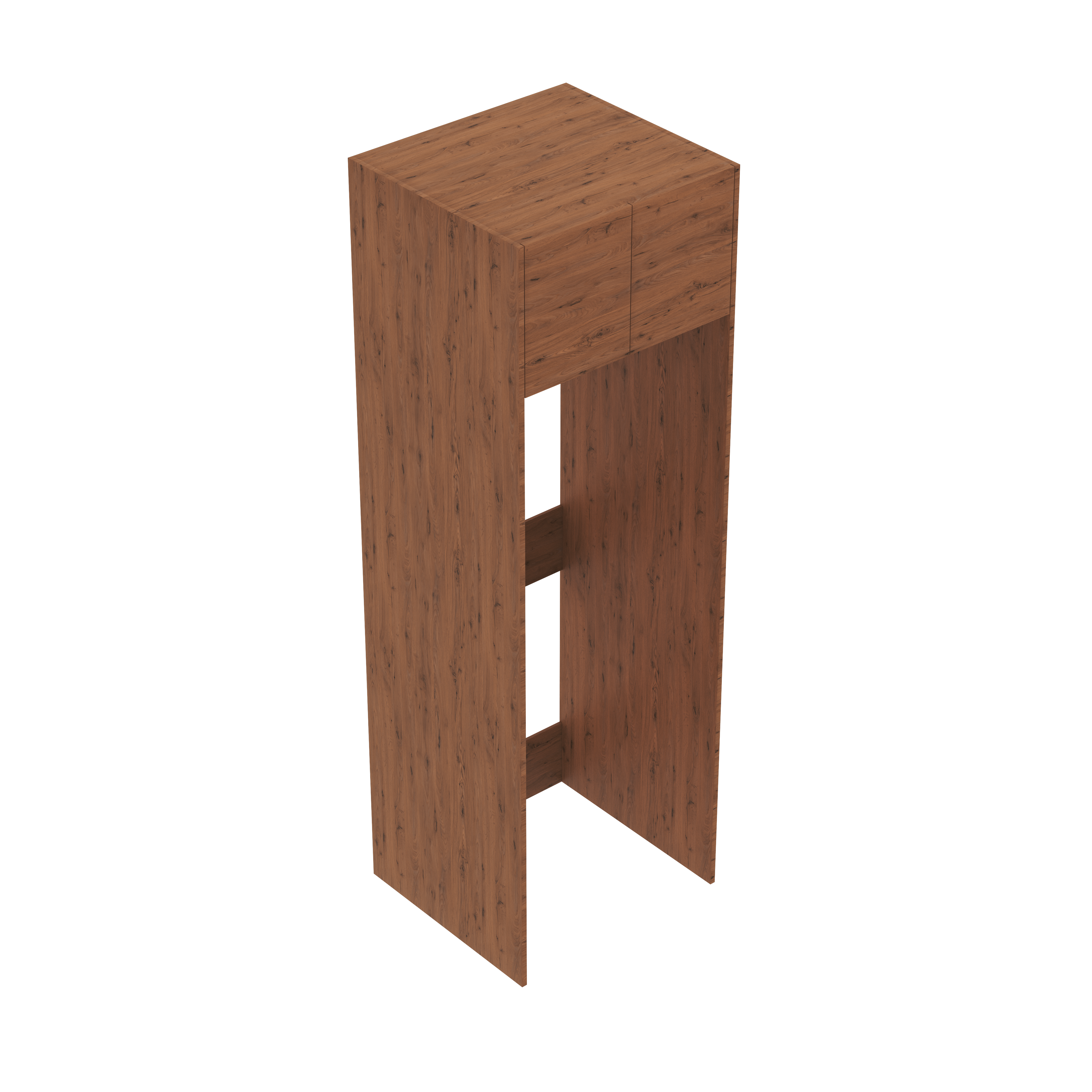 Laundry Stacker Unit 2 Door Finger Pull Cabinet
