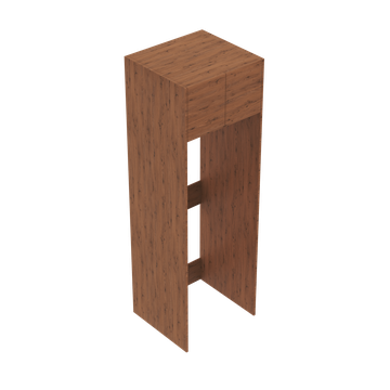Laundry Stacker Unit 2 Door Finger Pull Cabinet
