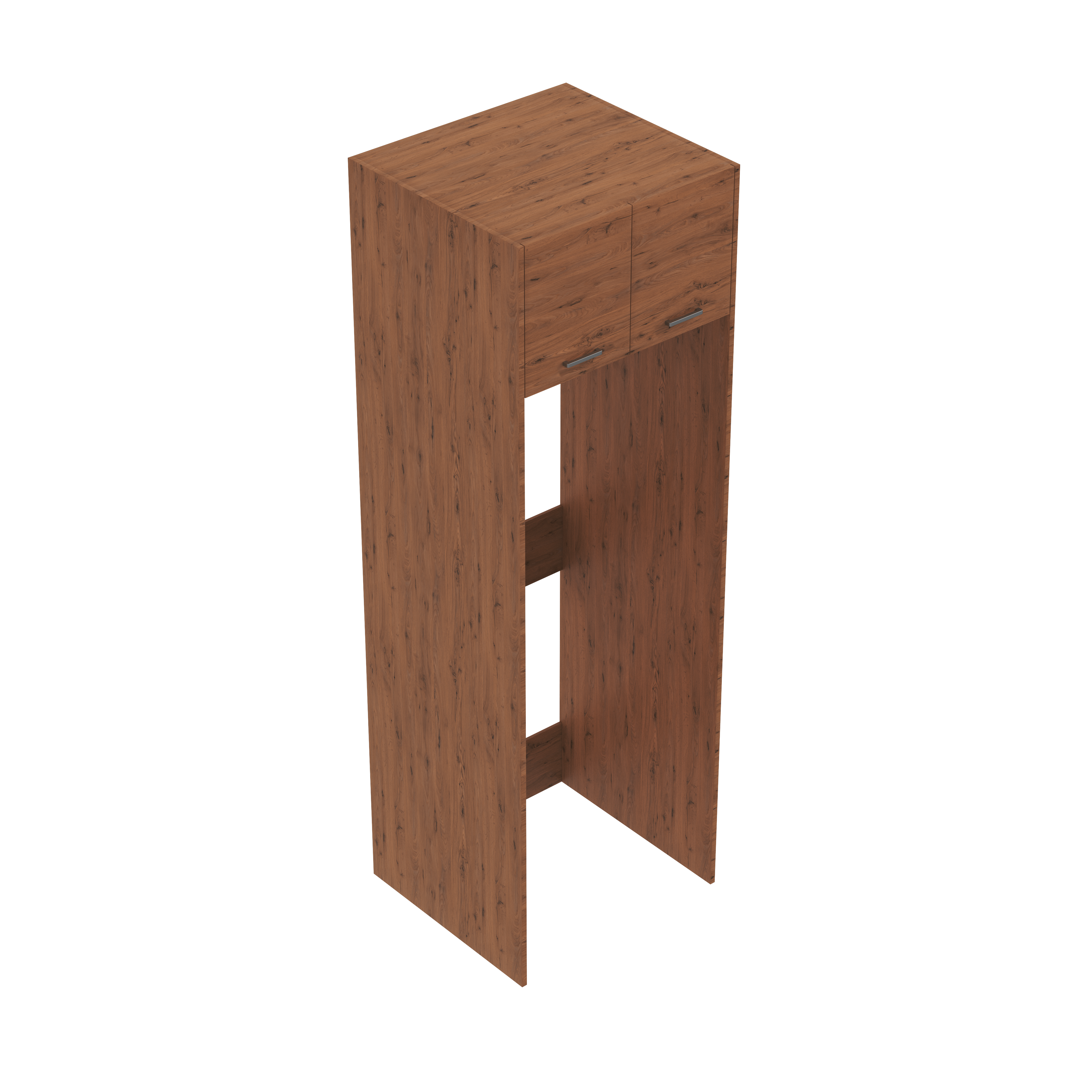 Laundry Stacker Unit 2 Door Handle Cabinet