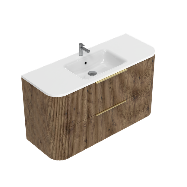 Norah Curved Double Tier Wall Hung Vanity