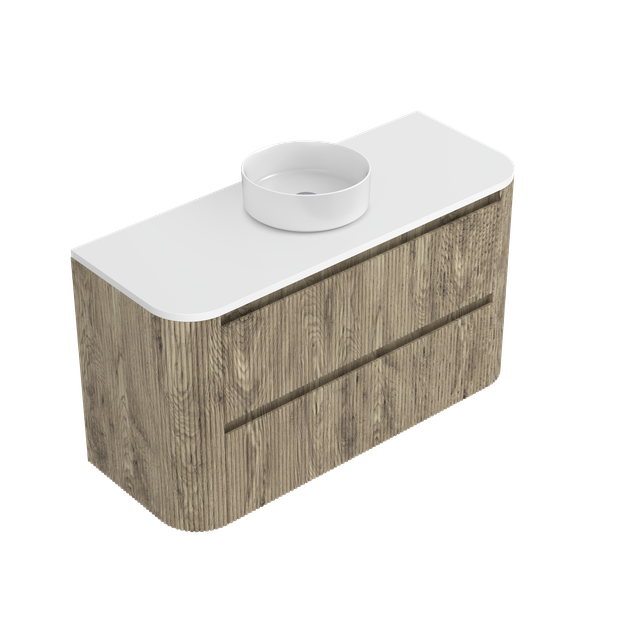 Norah Curved Luxe Double Tier Wall Hung Vanity