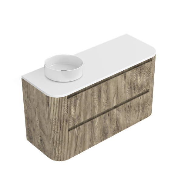 Norah Curved Luxe Double Tier Wall Hung Vanity