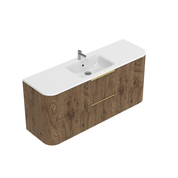 Norah Curved Double Tier Wall Hung Vanity