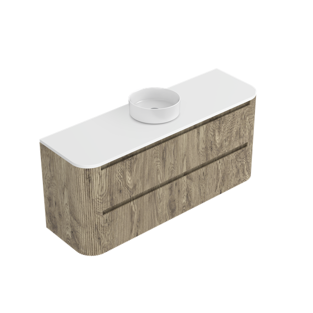 Norah Curved Luxe Double Tier Wall Hung Vanity