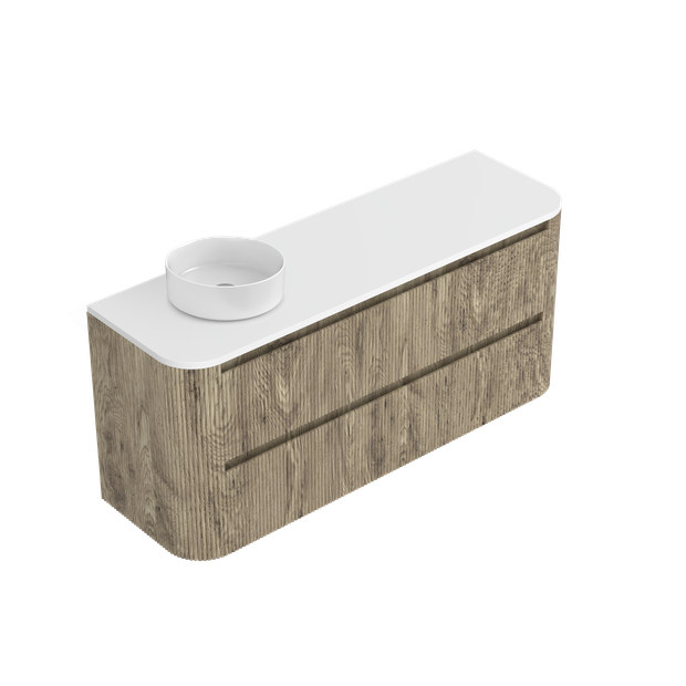 Norah Curved Luxe Double Tier Wall Hung Vanity