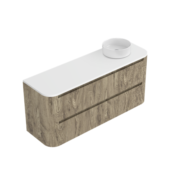 Norah Curved Luxe Double Tier Wall Hung Vanity