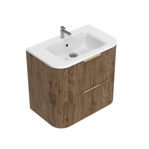 Norah Curved Double Tier Wall Hung Vanity