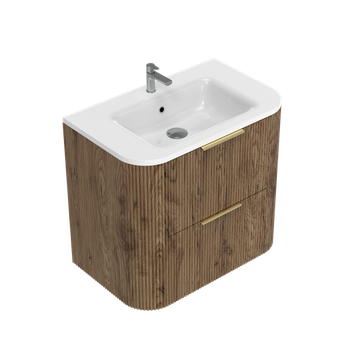Norah Curved Double Tier Wall Hung Vanity