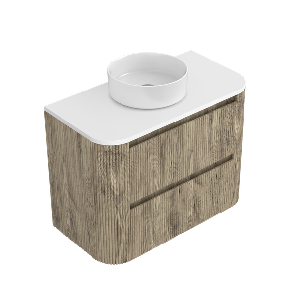 Norah Curved Luxe Double Tier Wall Hung Vanity