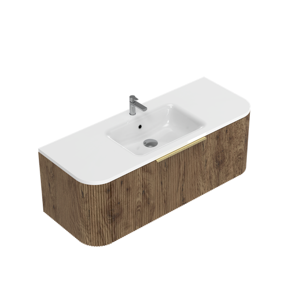 Norah Curved Single Tier Wall Hung Vanity