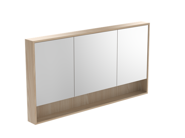 Savanna Open Shelf Mirror Cabinet