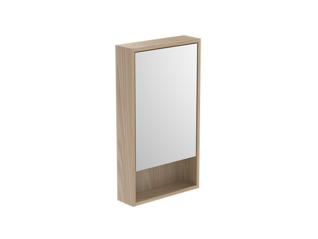 Savanna Open Shelf Mirror Cabinet