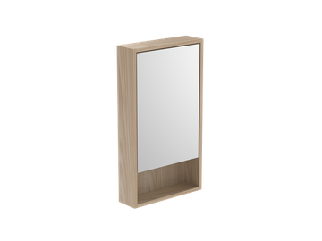 Savanna Open Shelf Mirror Cabinet