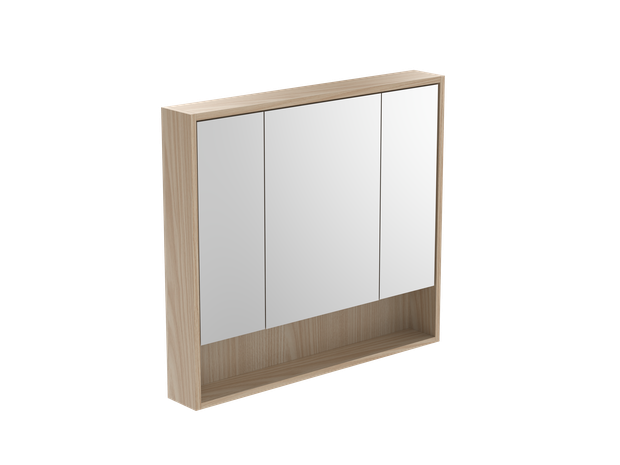 Savanna Open Shelf Mirror Cabinet