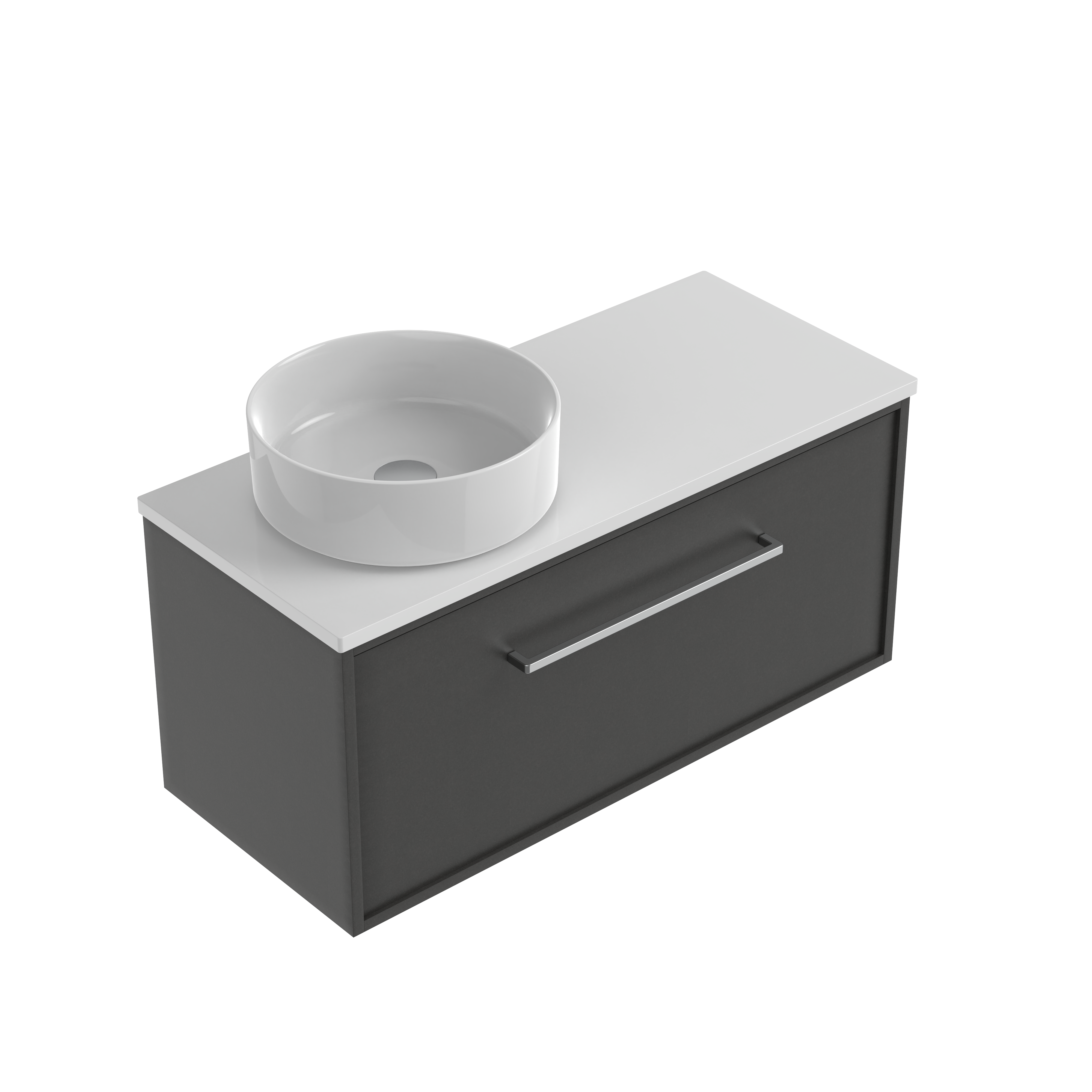 Velora Slim Luxe Single Tier Wall Hung Vanity