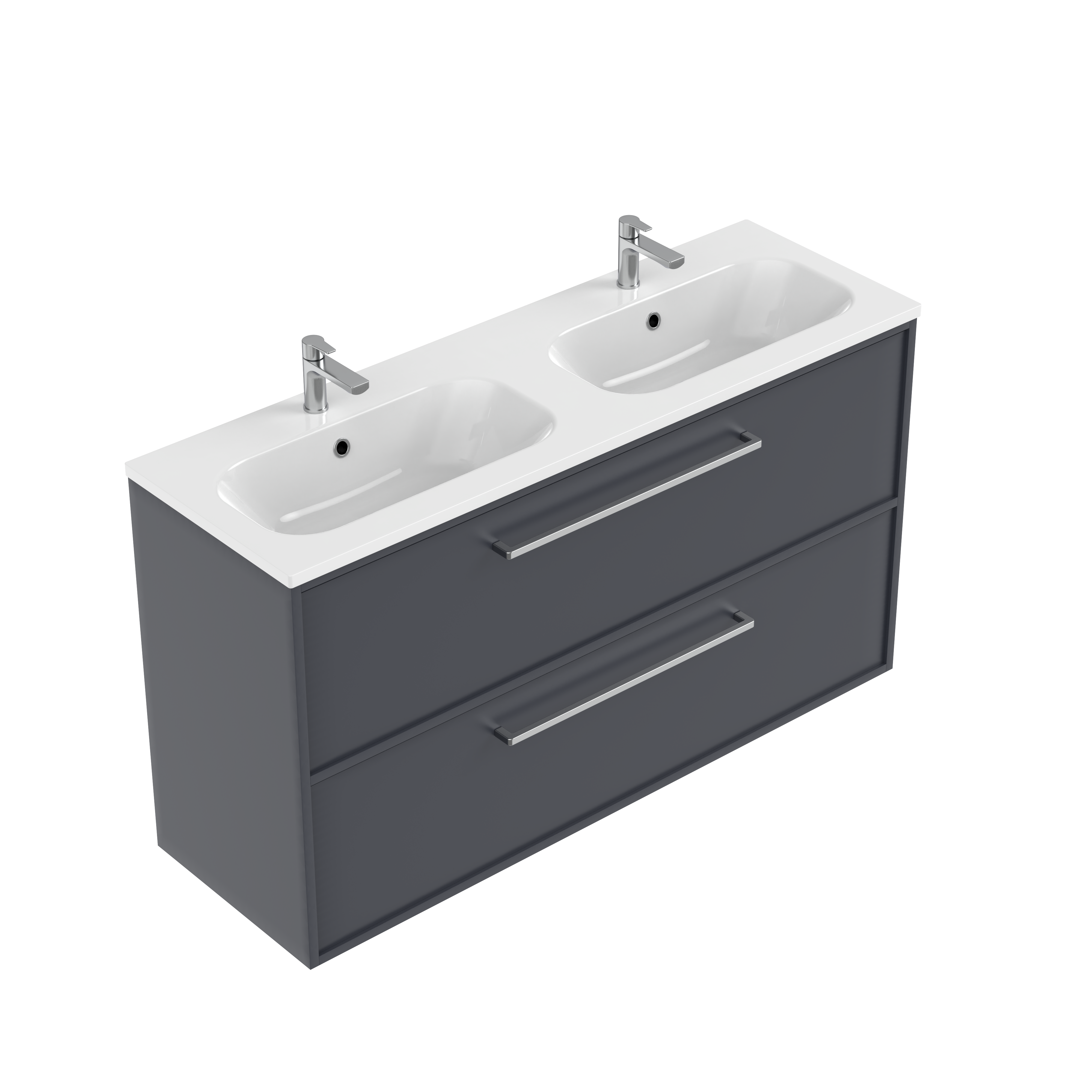 Velora Slim Double Tier Wall Hung Vanity