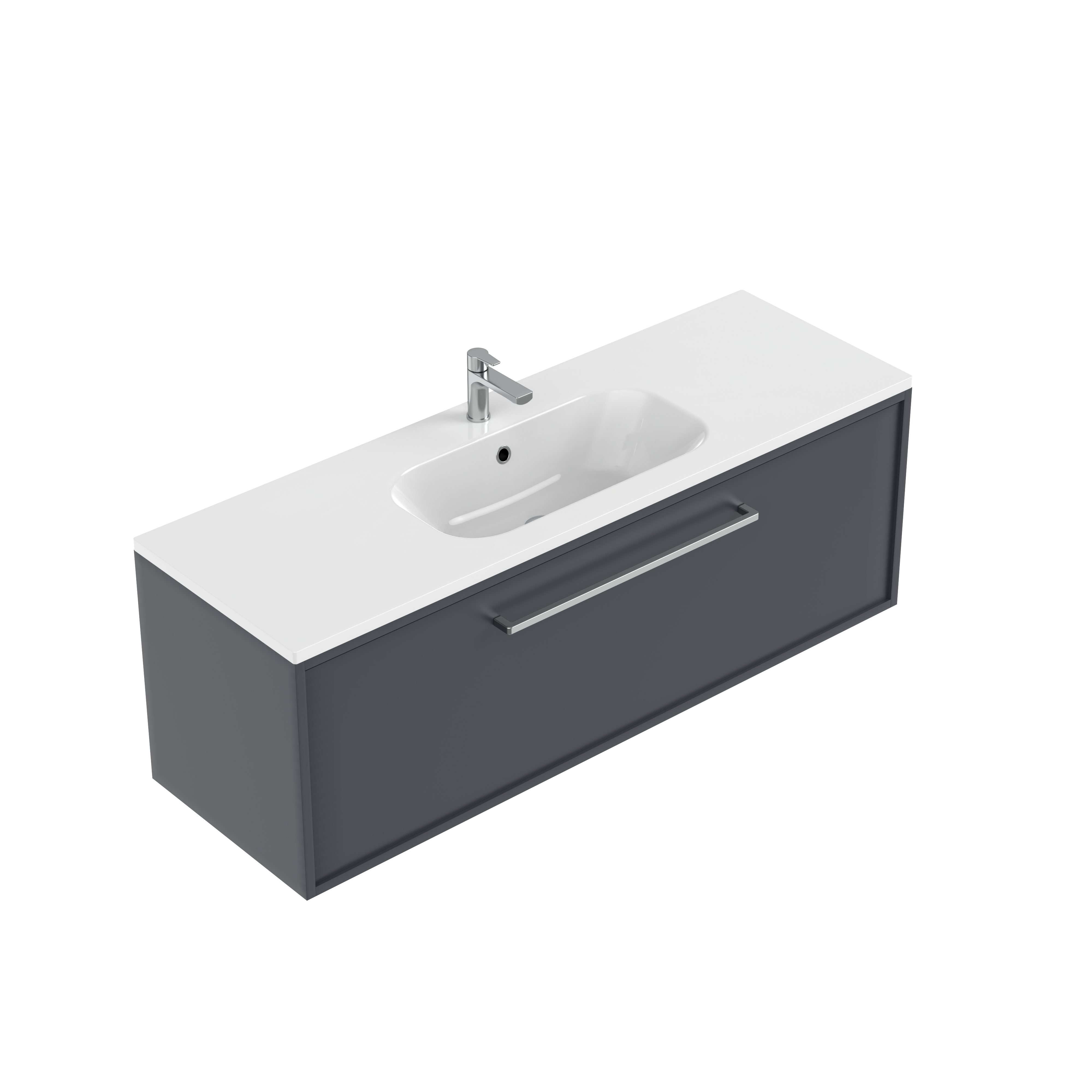 Velora Slim Single Tier Wall Hung Vanity