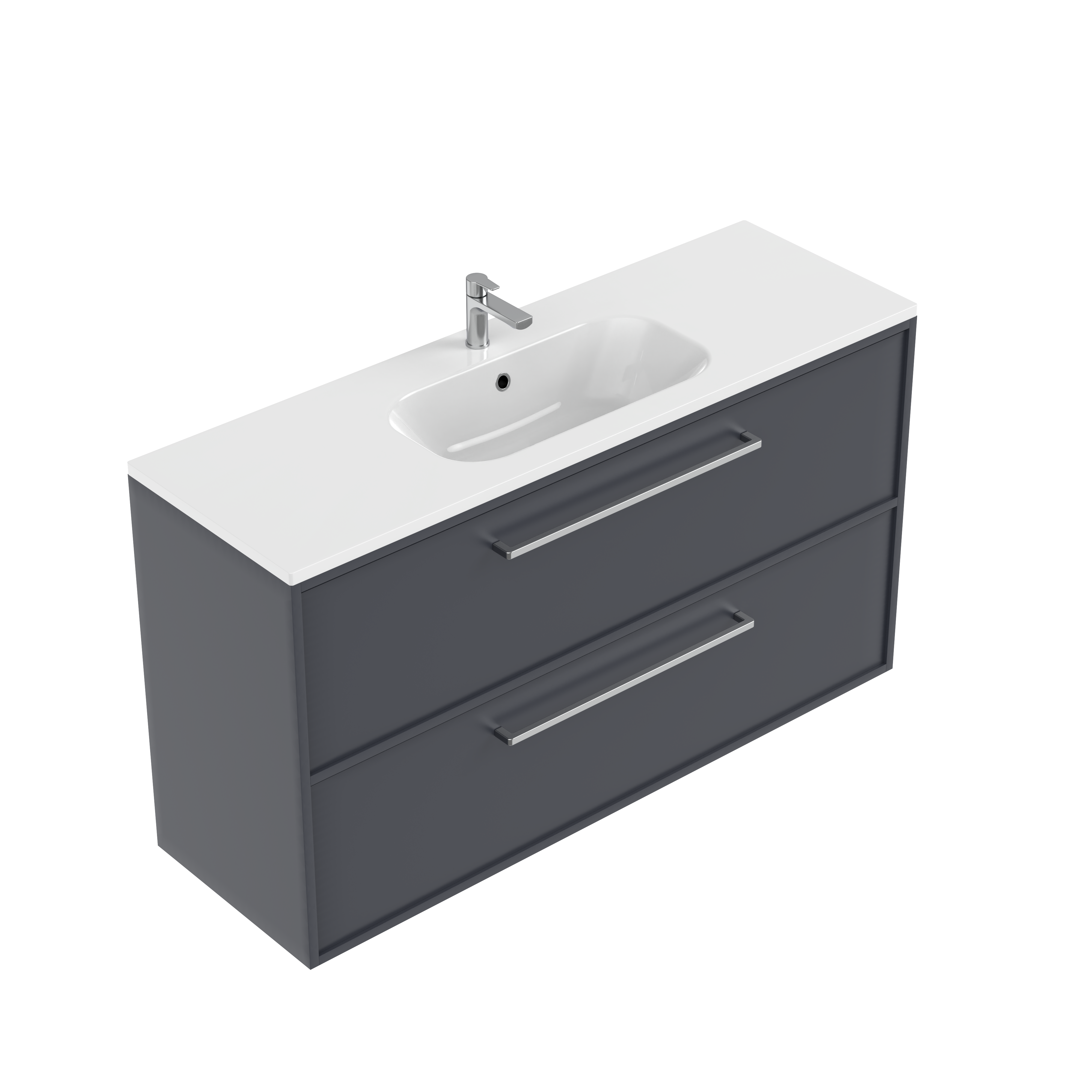 Velora Slim Double Tier Wall Hung Vanity