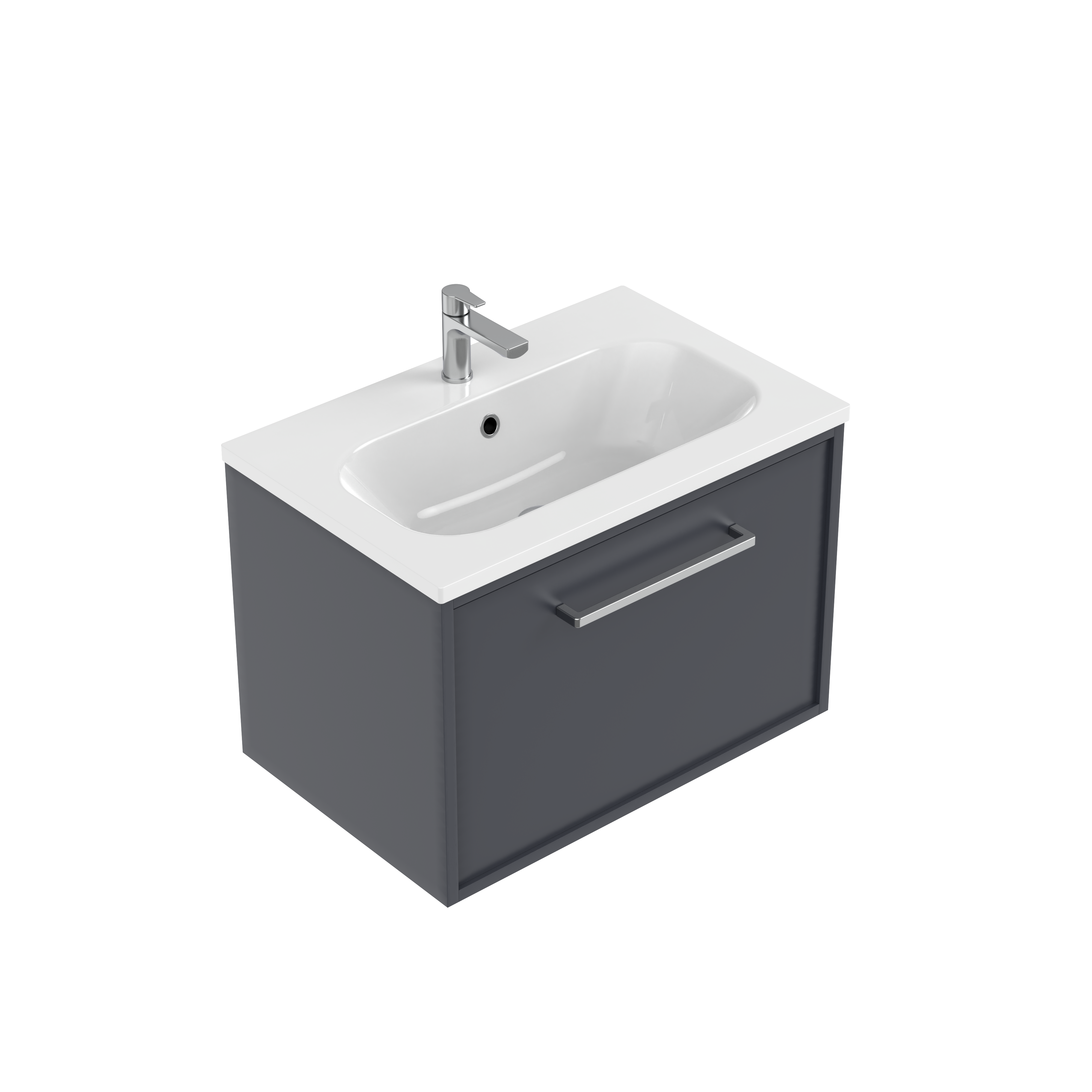 Velora Slim Single Tier Wall Hung Vanity