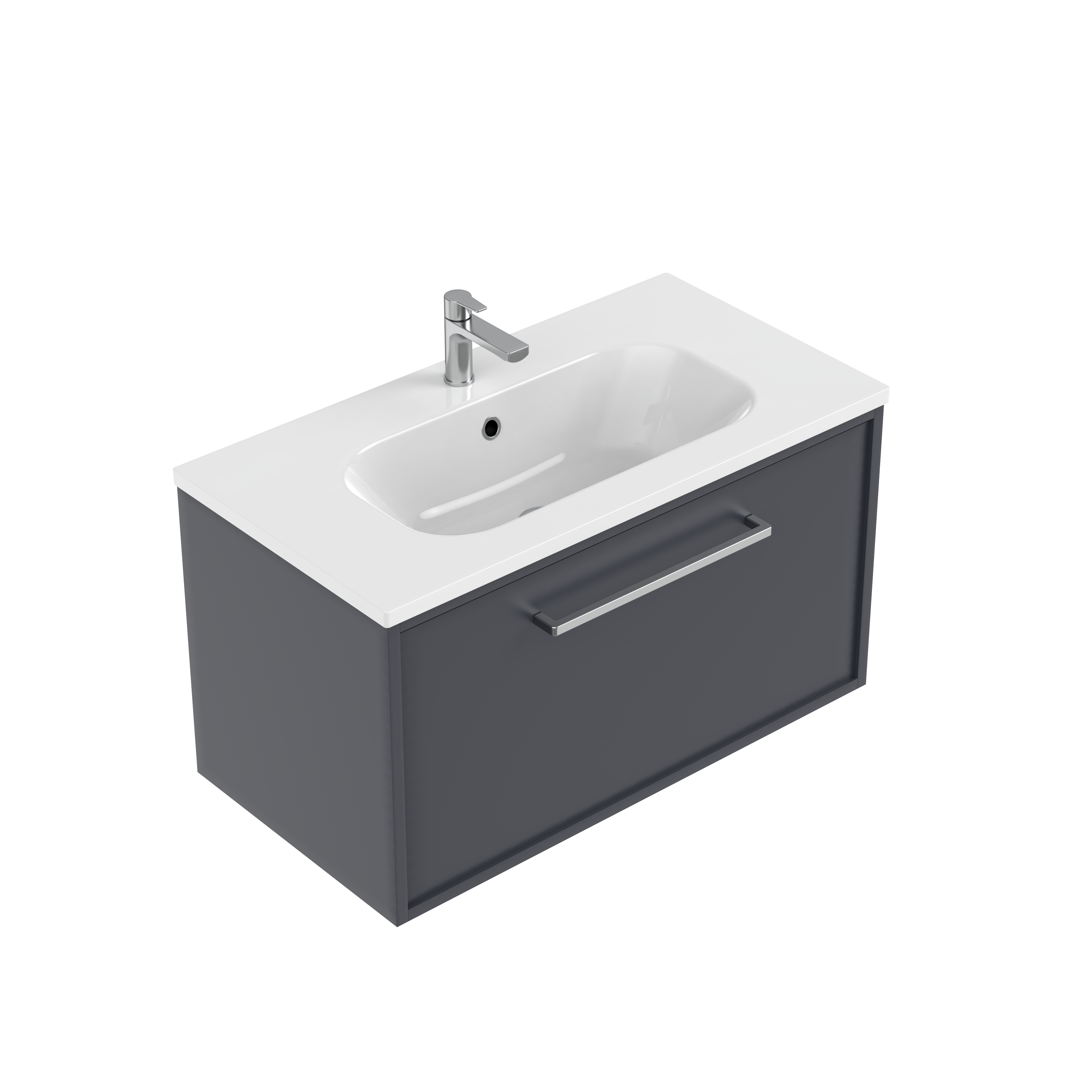 Velora Slim Single Tier Wall Hung Vanity