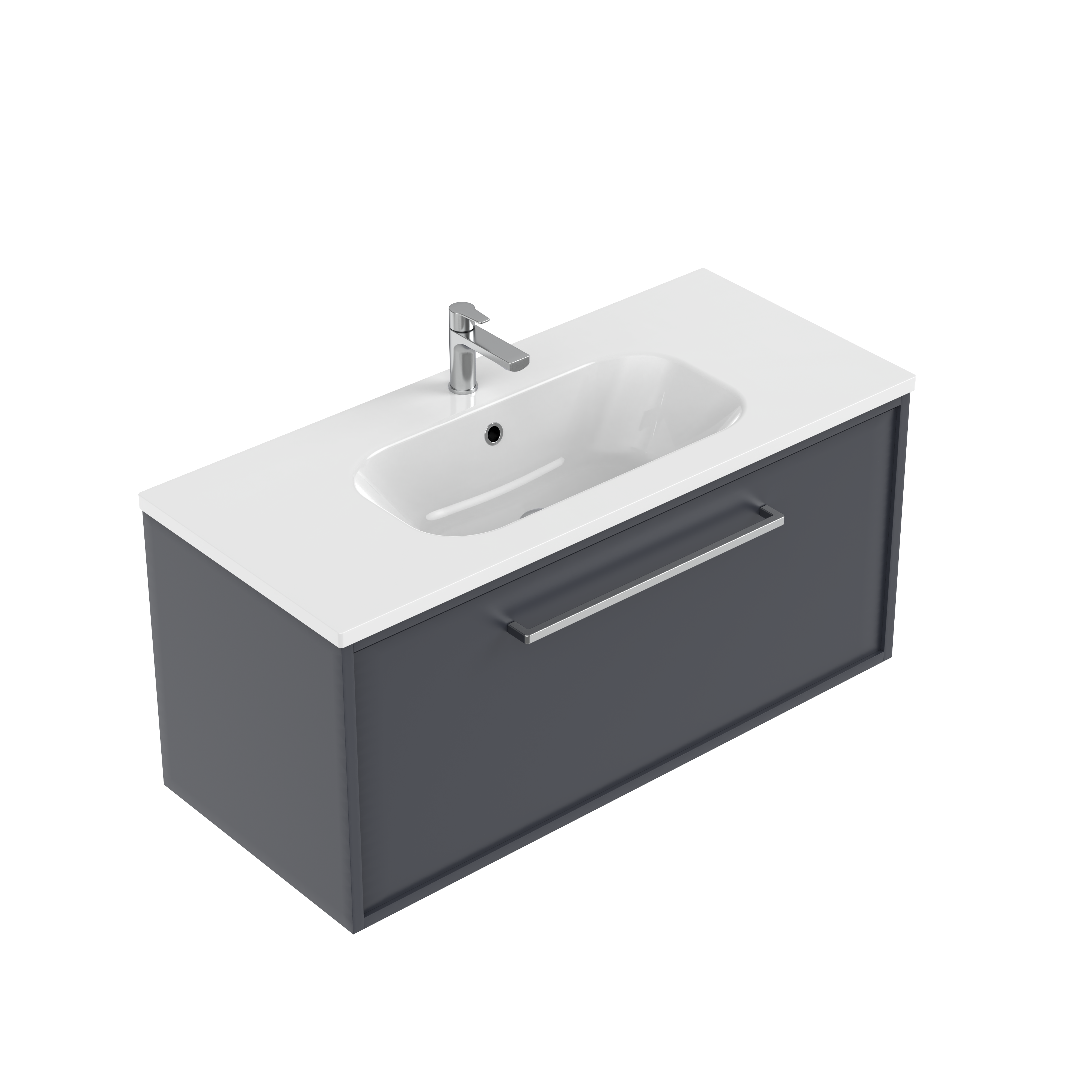 Velora Slim Single Tier Wall Hung Vanity