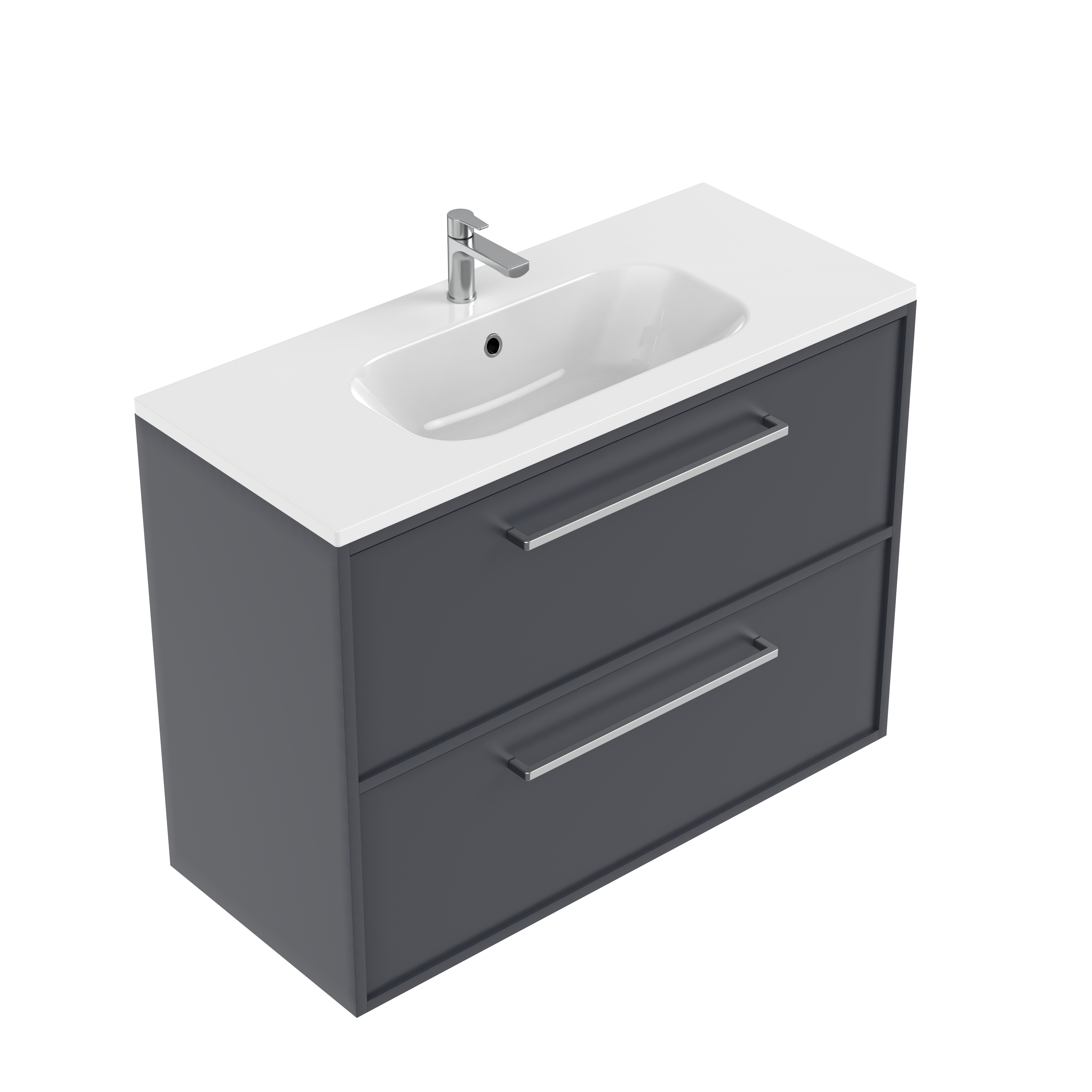 Velora Slim Double Tier Wall Hung Vanity