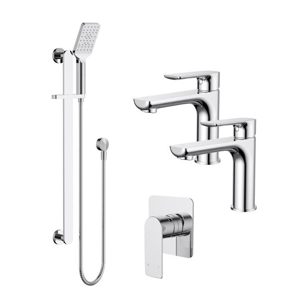Quadro Standard Double Basin Tapware Bundle