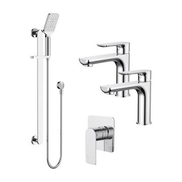 Quadro Standard Double Basin Tapware Bundle