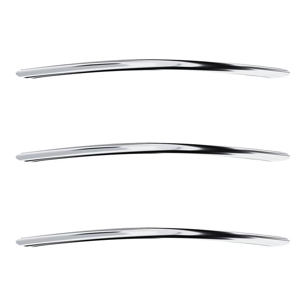 Lucia Curved Heated Towel Rail - 700mm - Chrome